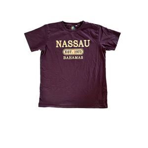 Nassau Bahamas est 1973 Chocolate Brown men’s t shirt M